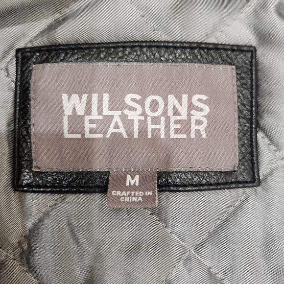 VINTAGE WILSONS LEATHER Moto Jacket,  Women's Medium - Picture 8 of 11